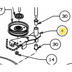 support-poulie-tendeur-mtd-cub-cadet-683-04072d-s-683-04072637-683-04072a-s-683-04072b-s-683-04072bwr-683-04072dwr