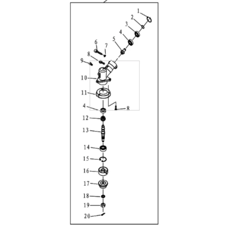 RENVOI ANGLE DEBROUSSAILLEUSE KPC KD52 - KD430201