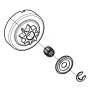 pignon-de-chaine-tronconneuse-14-oleo-mac-gst-250-Pignon de chaine tronçonneuse OLEO MAC GST 250, pas de 1/4, 50290164B