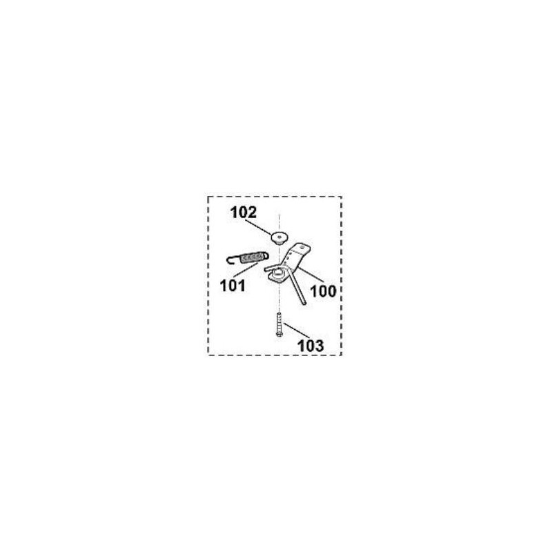 BRAS DE TENSION   EX6140-760-0800 STIHL 61400071030 - 6140-007-1030 - 6140 007 1030