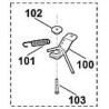 BRAS DE TENSION   EX6140-760-0800 STIHL 61400071030 - 6140-007-1030 - 6140 007 1030