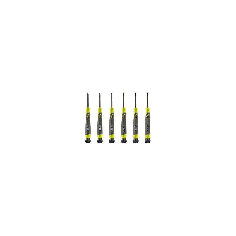 RHSDSPC6 JEU DE 6 TOURNEVIS DE PRECISION RYOBI 5132006048, RHSDSPC6