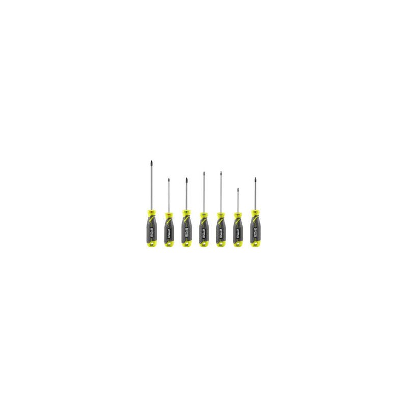 RHSDS7PC JEU DE 7 TOURNEVIS RYOBI 5132006046, RHSDS7PC