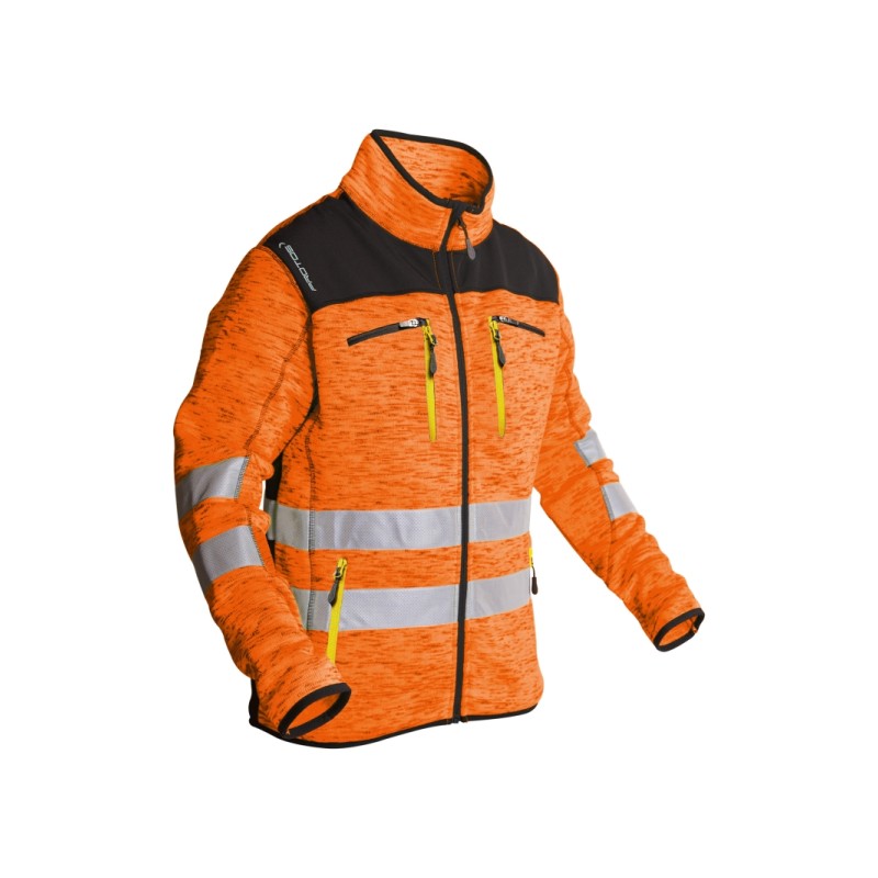 veste-inuit-homme-protos-orange-bandes-reflechissantes