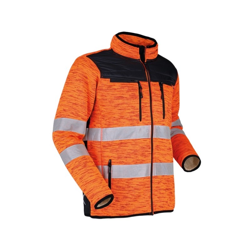veste-teddy-jacket-protos-orange-bandes-reflechissantes