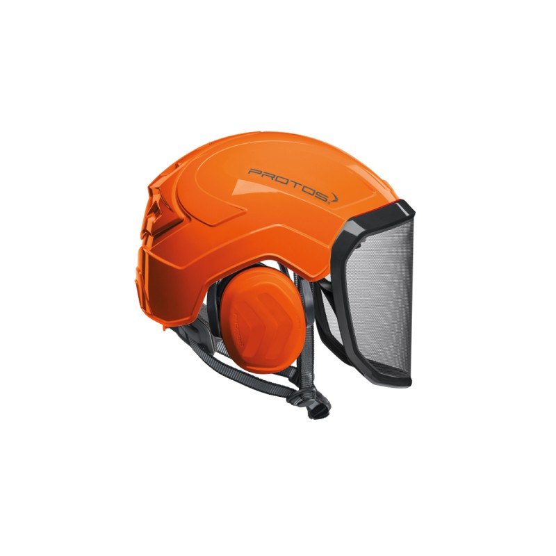 casque-protos-arboriste-forestier-avec-jugulaire-orange-uni