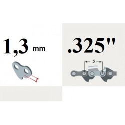 Guide chaine tronçonneuse OREGON 150MLBK095, 38cm, 15", pas .325, jauge 1.3 mm, .050 , 64 maillons, 64 entraineurs