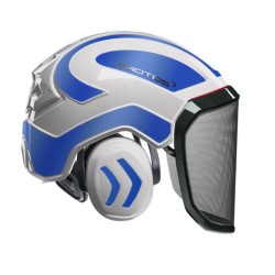 casque-protos-arboriste-forestier-avec-jugulaire-blanc-bleu-reflechissant