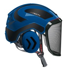 casque-protos-arboriste-forestier-avec-jugulaire-bleu-noir-reflechissant
