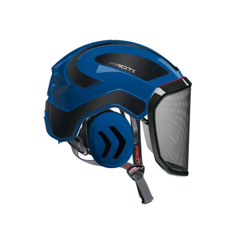 casque-protos-arboriste-forestier-avec-jugulaire-bleu-noir-reflechissant