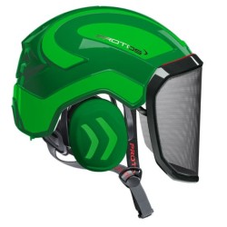 casque-protos-arboriste-forestier-avec-jugulaire-vert-vert-fluo