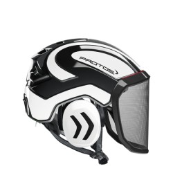 casque-protos-arboriste-forestier-avec-jugulaire-noir-blanc