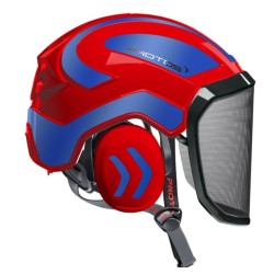 casque-protos-arboriste-forestier-avec-jugulaire-rouge