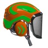 casque-protos-arboriste-forestier-avec-jugulaire-orange-vert-fluo