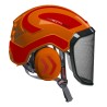 casque-protos-arboriste-forestier-avec-jugulaire-orange-rouge