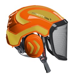 casque-protos-arboriste-forestier-avec-jugulaire-orange-or