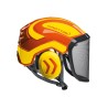 casque-protos-arboriste-forestier-avec-jugulaire-orange-jaune-fluo