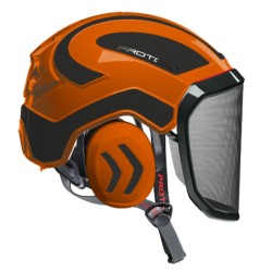 casque-protos-arboriste-forestier-avec-jugulaire-orange-gris-carbone