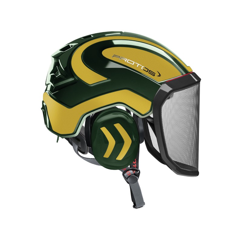casque-protos-arboriste-forestier-avec-jugulaire-olive-or