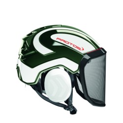 casque-protos-arboriste-forestier-avec-jugulaire-olive-blanc
