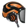 casque-protos-arboriste-forestier-avec-jugulaire-noir-orange-REFLECHISSANT