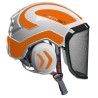 casque-protos-arboriste-forestier-avec-jugulaire-blanc-orange-fluo