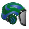 casque-protos-integral-forestier-visiere-f39olive-bleu-reflechissant