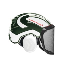 casque-protos-integral-forestier-visiere-f39-olive-et-blanc