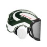 casque-protos-integral-forestier-visiere-f39-olive-et-blanc