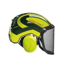casque-protos-integral-forestier-visiere-f39-olive-jaune-fluo
