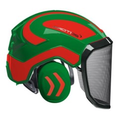 casque-protos-integral-forestier-visiere-f39-olive-et-orange