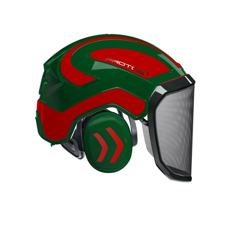 casque-protos-integral-forestier-visiere-f39-olive-et-rouge