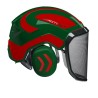 casque-protos-integral-forestier-visiere-f39-olive-et-rouge