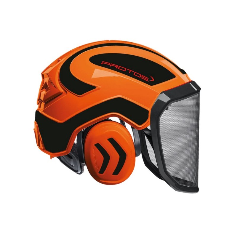 casque-protos-integral-forestier-visiere-f39-orange-et-noir