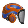 casque-protos-integral-forestier-visiere-f39-orange-et-bleu-reflechissant