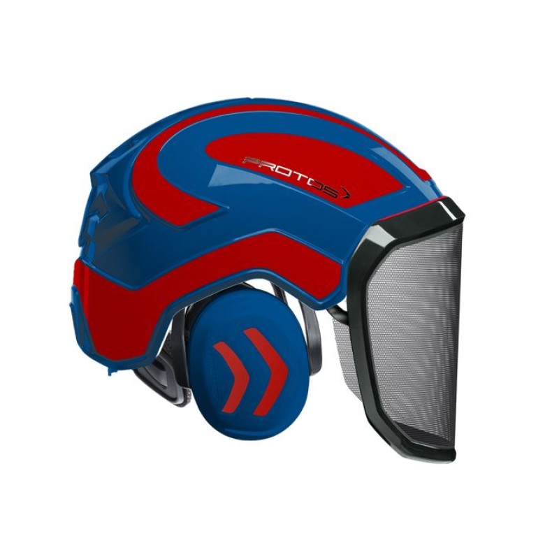 casque-protos-integral-forestier-visiere-f39-bleu-et-rouge