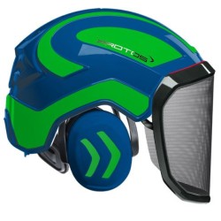 casque-protos-integral-forestier-visiere-f39-bleu-et-vert-neon