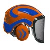 casque-protos-integral-forestier-visiere-f39-orange-et-bleu