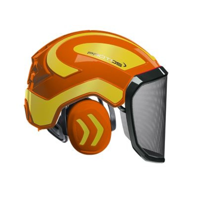 casque-protos-integral-forestier-visiere-f39-orange-et-jaune-citron-reflechissant