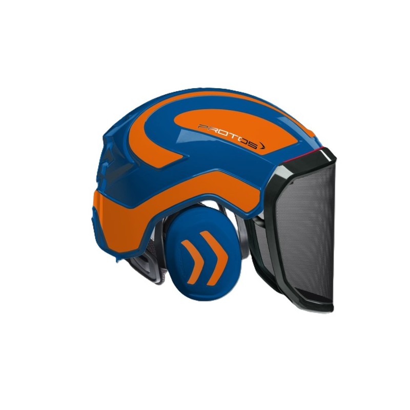 casque-protos-integral-forestier-visiere-f39-bleu-et-orange-fluo