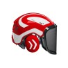 casque-protos-integral-forestier-visiere-f39-rouge-et-blanc