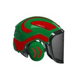 casque-protos-integral-forestier-visiere-f39-vert-et-rouge