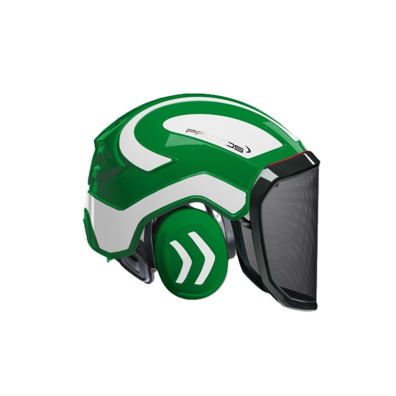 casque-protos-integral-forestier-visiere-f39-vert-et-blanc