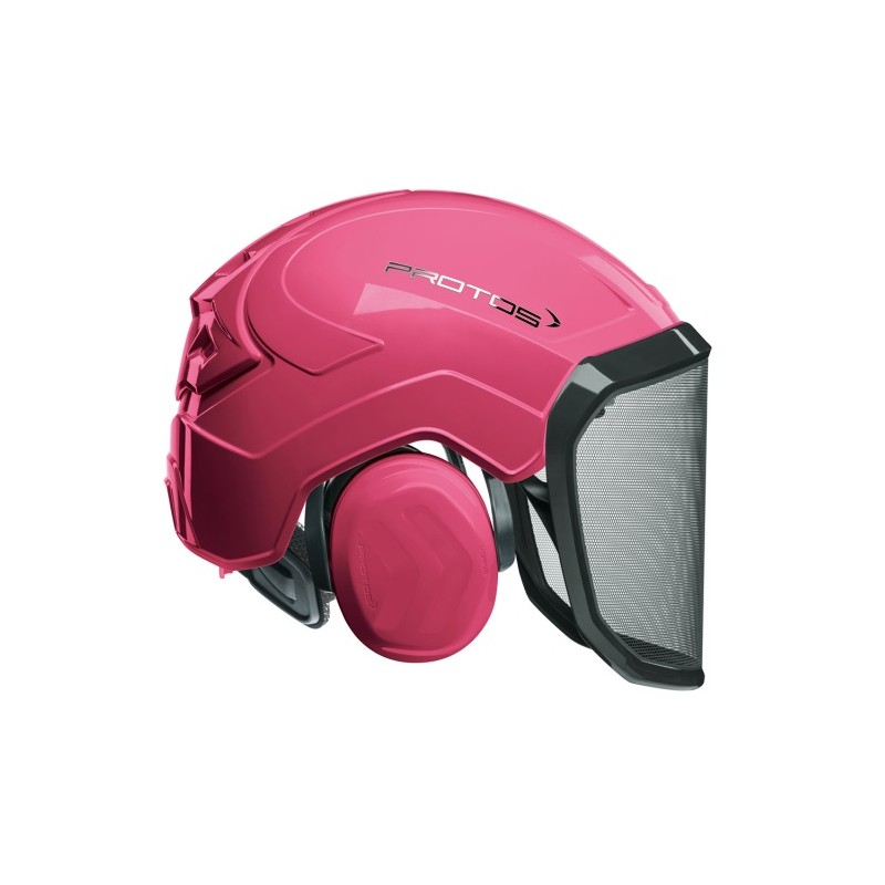 casque-protos-integral-forestier-visiere-f39-rose