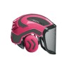 casque-protos-integral-forestier-visiere-f39-rose-et-gris