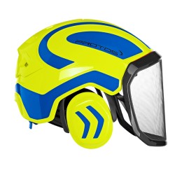 casque-protos-integral-forestier-visiere-f39-jaune-fluo-et-bleu