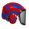 casque-protos-integral-forestier-visiere-f39-rouge-et-bleu