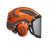 casque-protos-integral-forestier-visiere-f39-orange-et-gris