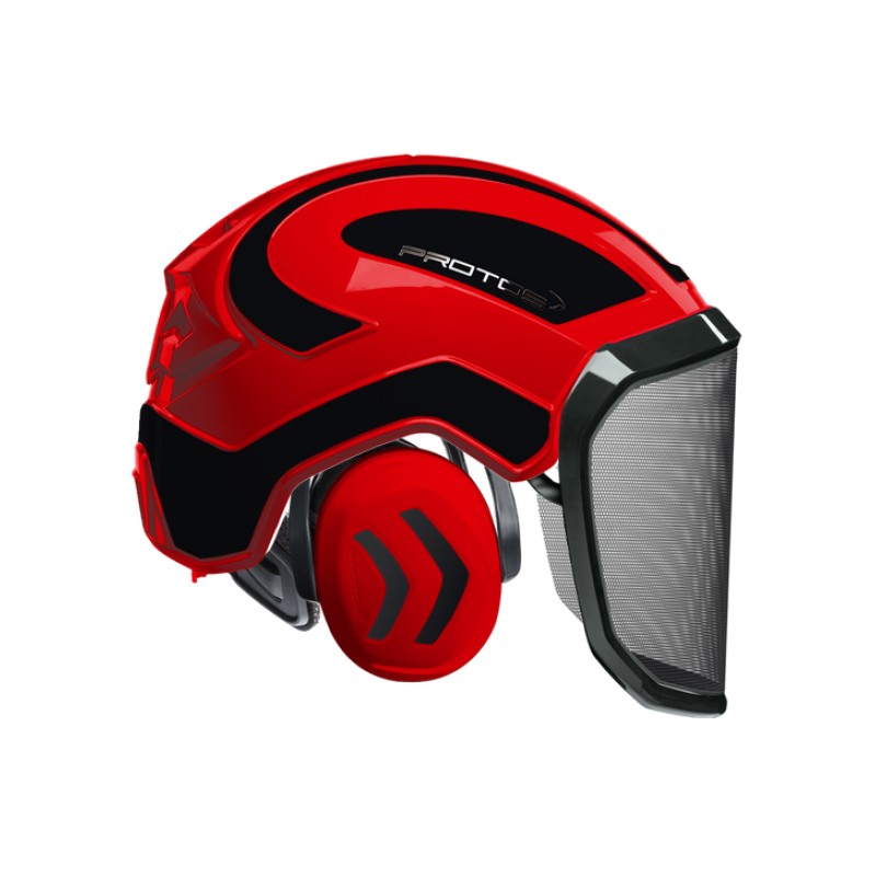 casque-protos-integral-forestier-visiere-f39-rouge-et-gris-carbone