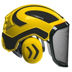 casque-protos-integral-forestier-visiere-f39-jaune-et-gris-carbone